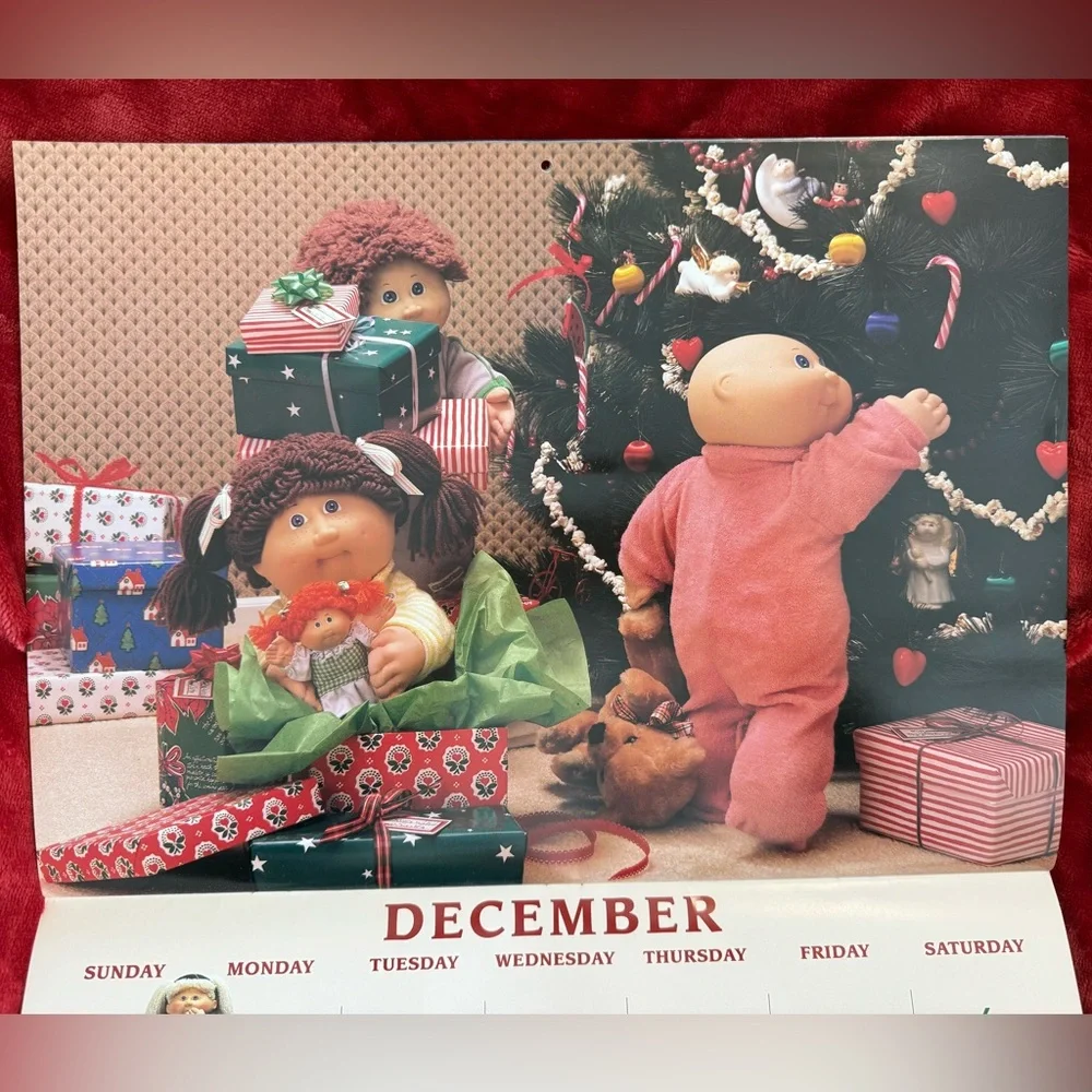 Vintage 1993 Cabbage Patch Kids 10th Birthday Calendar